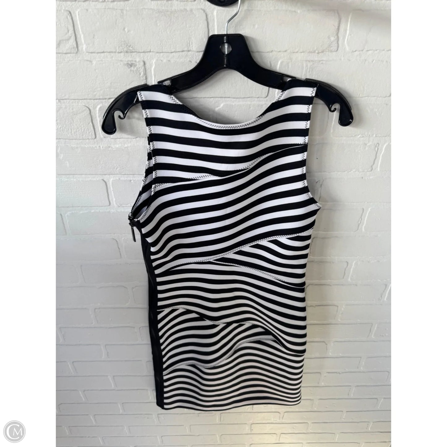 Dress Casual Midi By Michael By Michael Kors In Black & White, Size: Xs