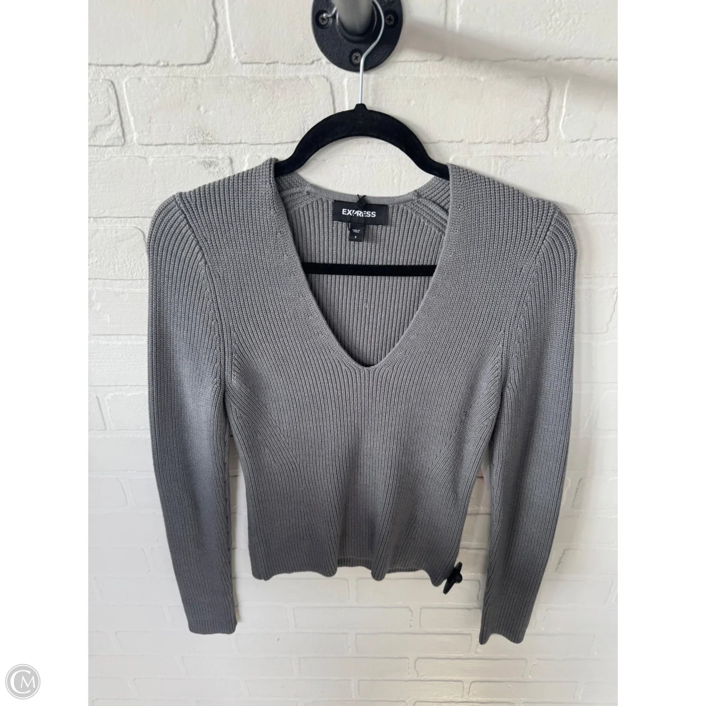 Sweater By Express In Grey, Size: S