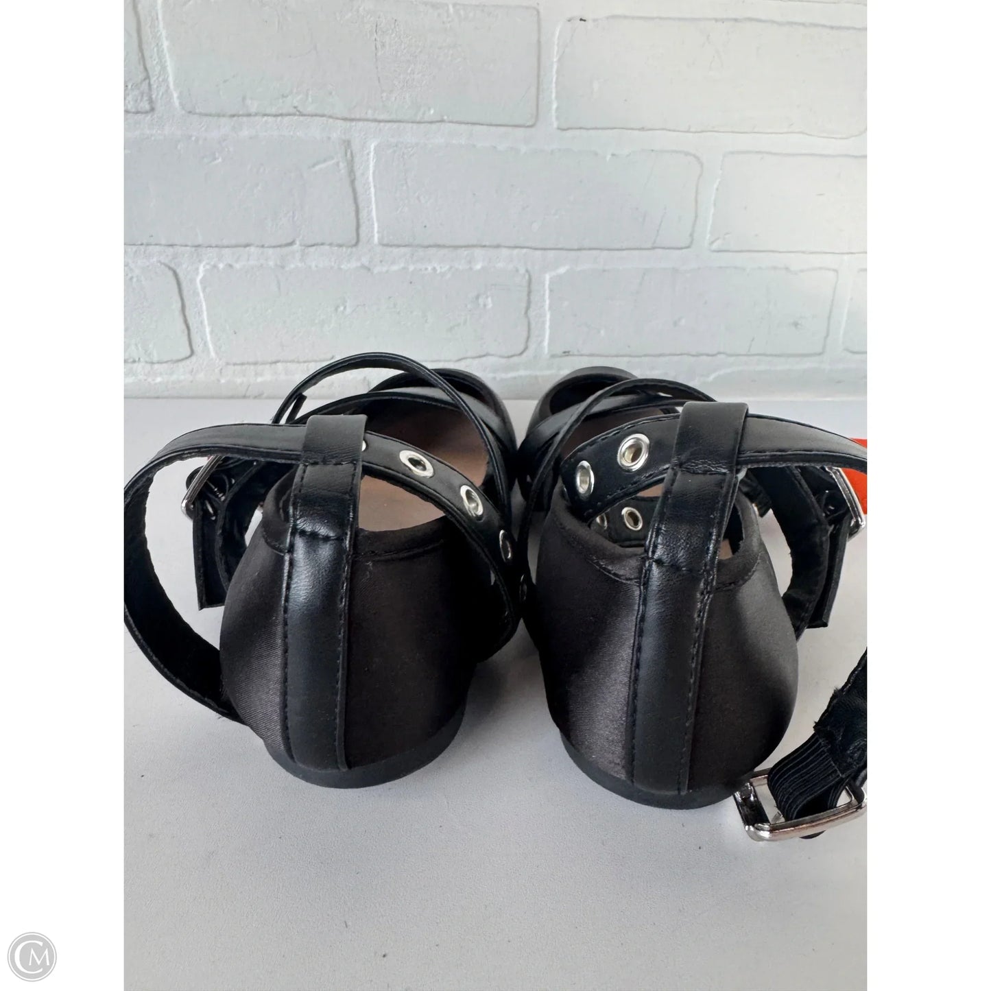 Shoes Flats By Forever 21 In Black & Silver, Size: 8