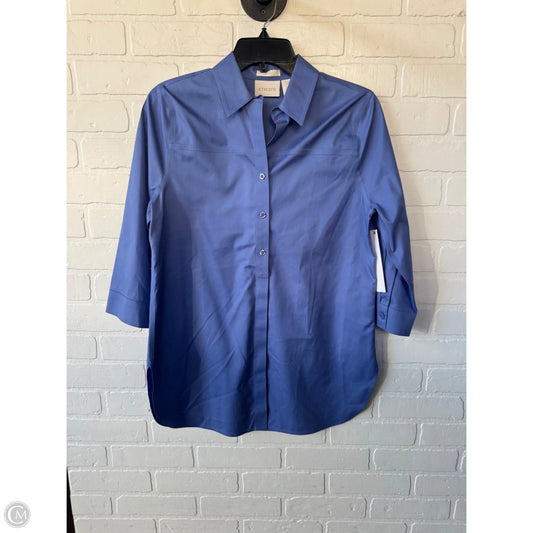 Top Long Sleeve By Chicos In Blue, Size: Xs