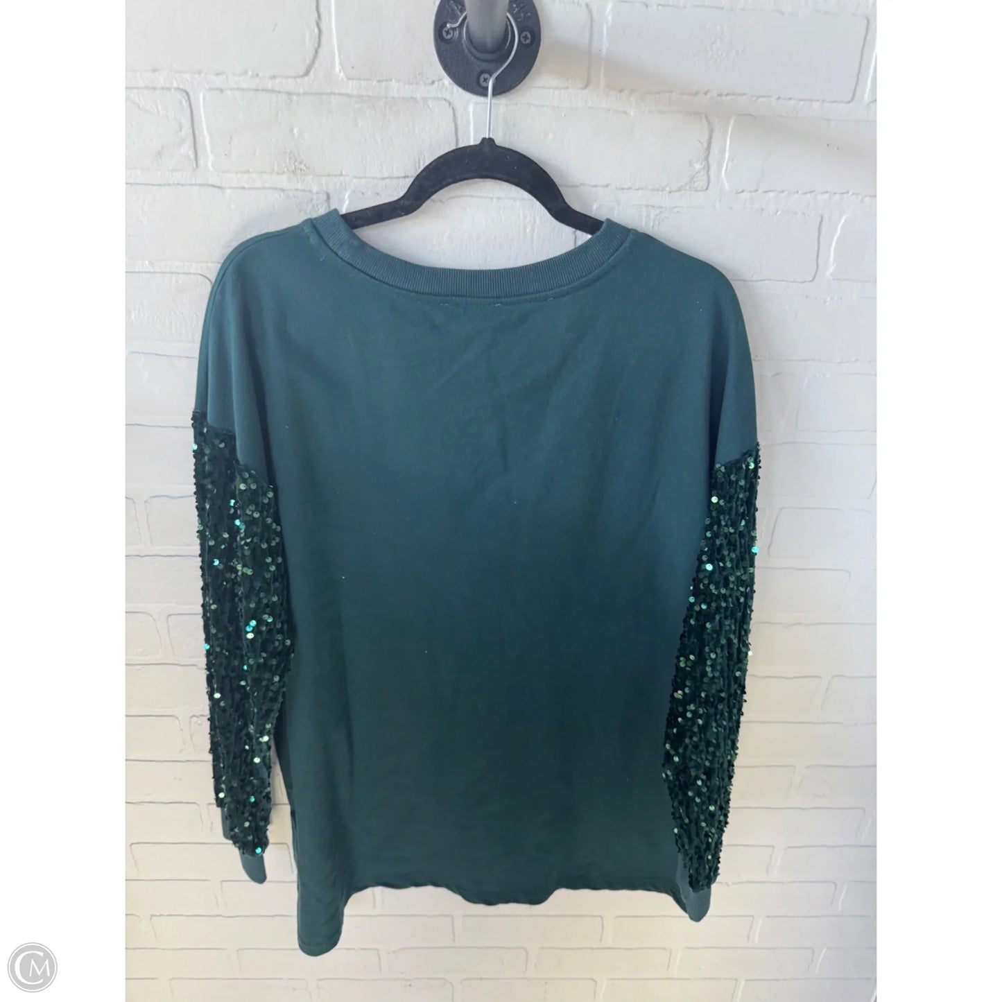 Sweatshirt Crewneck By White Birch In Green, Size: L