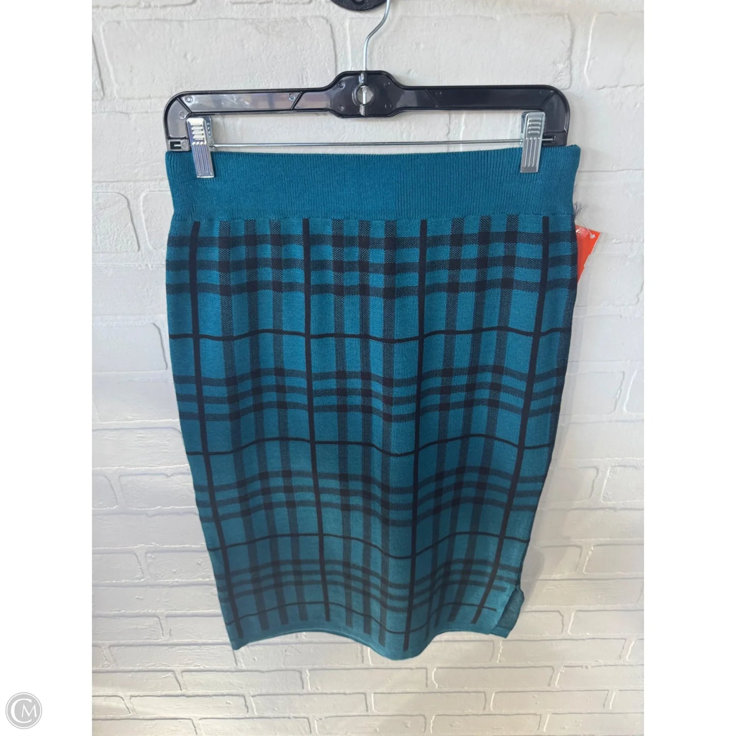Skirt Midi By Liz Claiborne In Black & Blue, Size: 6