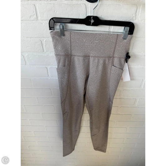 Athletic Leggings By Athleta In Tan & White, Size: 4