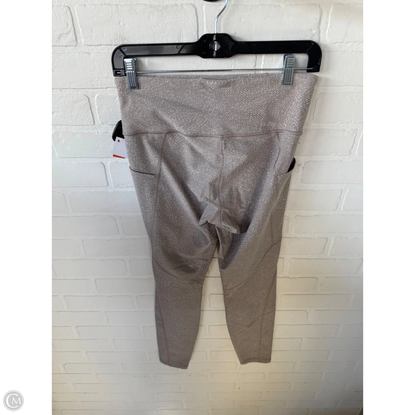 Athletic Leggings By Athleta In Tan & White, Size: 4