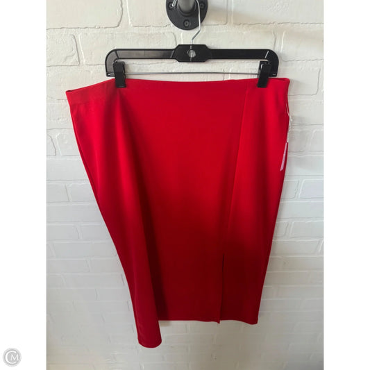 Skirt Midi By Nycc In Red, Size: 16