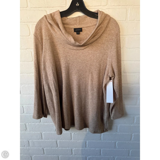 Top 3/4 Sleeve By J. Jill In Tan, Size: L