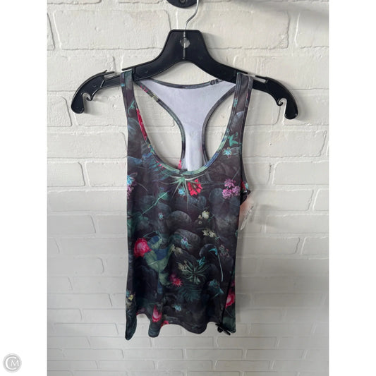 Athletic Tank Top By Lululemon In Black & Green, Size: M