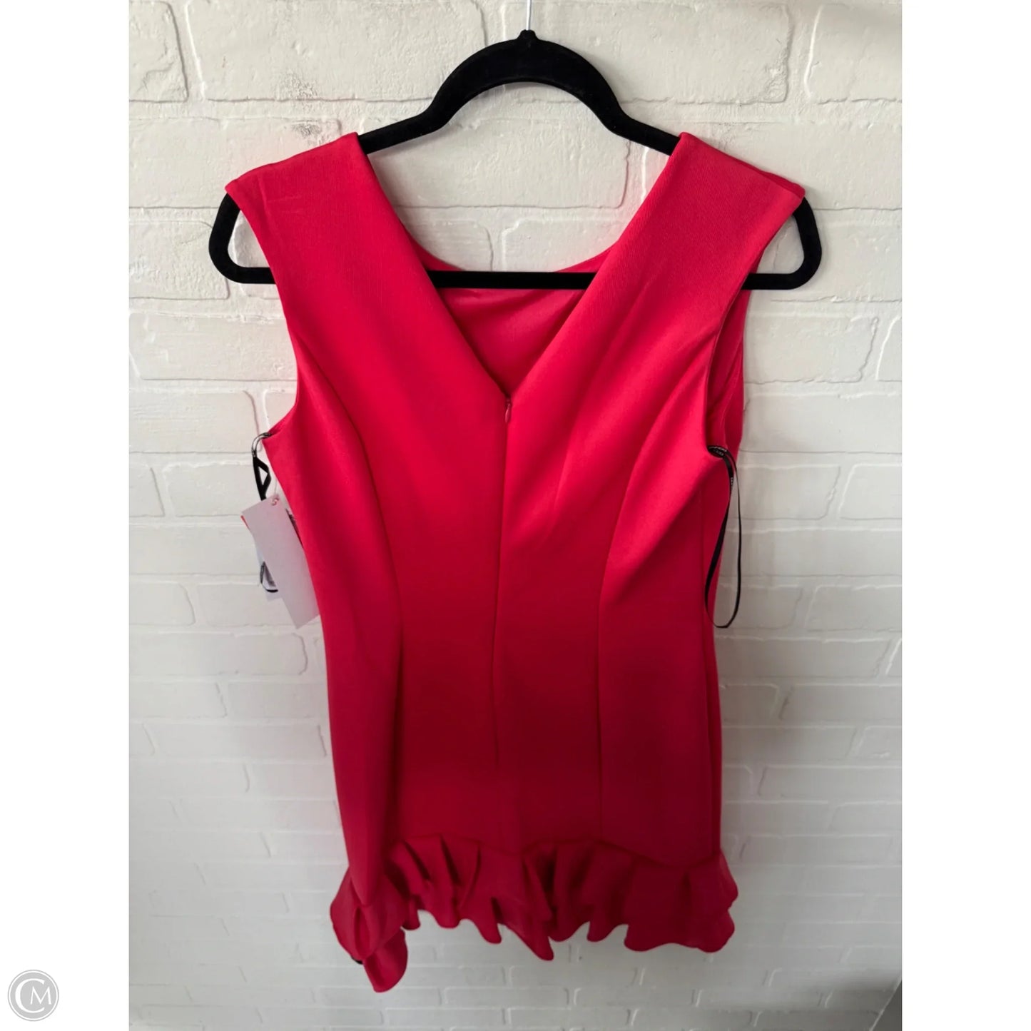 Dress Party Midi By Donna Ricco In Coral, Size: M