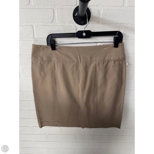 Skirt Mini & Short By Banana Republic In Tan, Size: 12