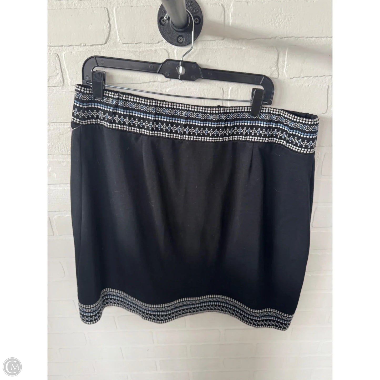 Skirt Mini & Short By J. Jill In Black & White, Size: 12