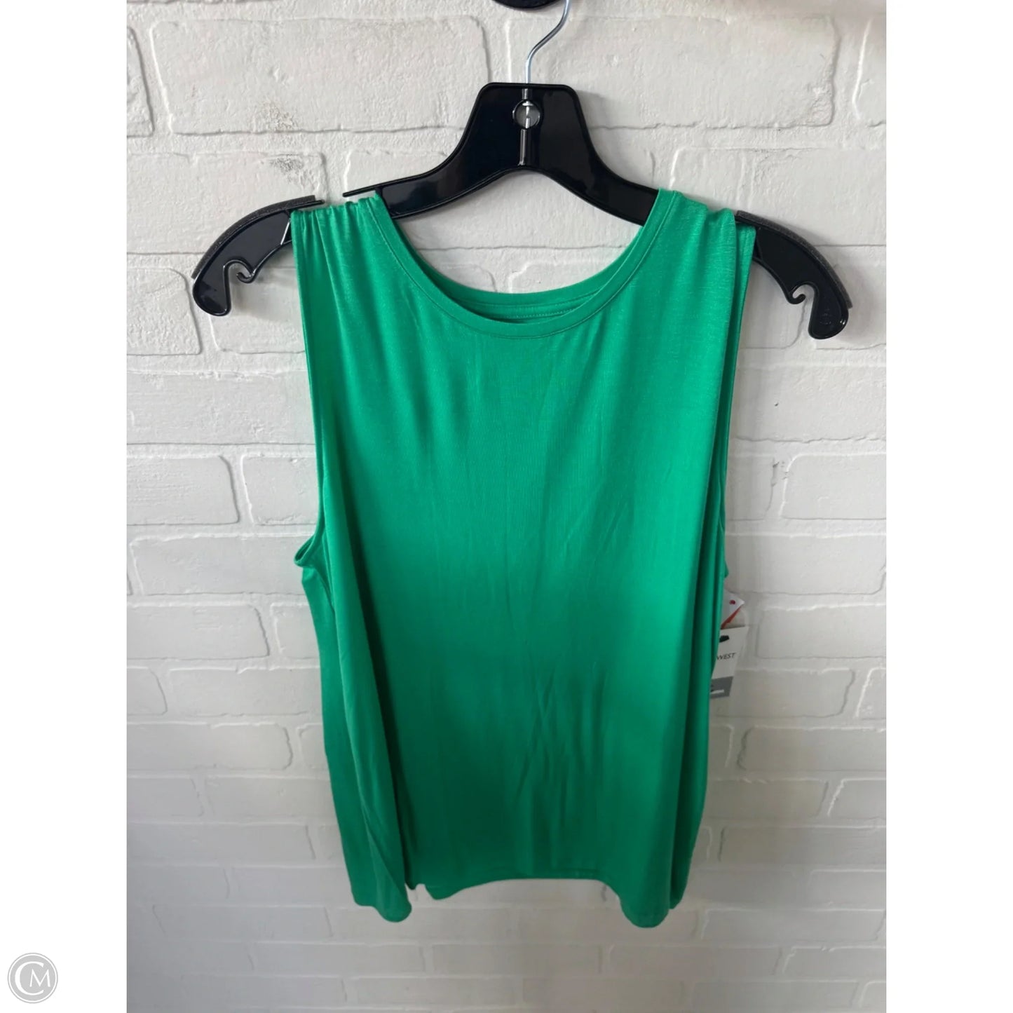 Top Sleeveless Basic By Nine West Apparel In Green, Size: L