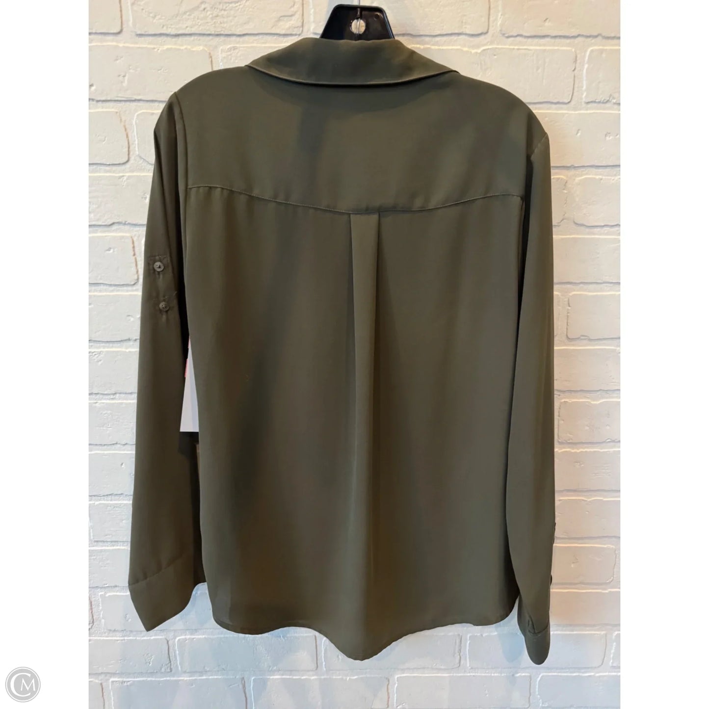 Top Long Sleeve By Express In Green, Size: M