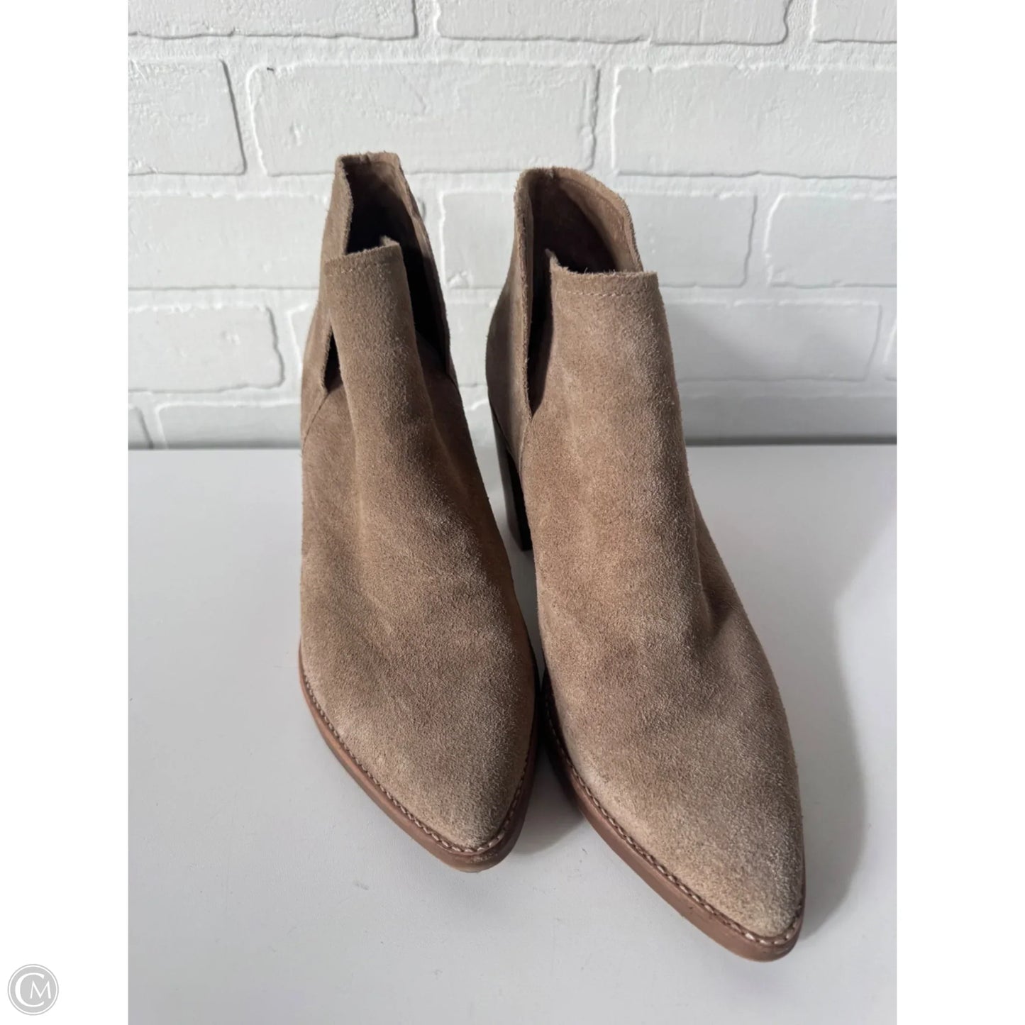 Boots Ankle Heels By Dolce Vita In Tan, Size: 10