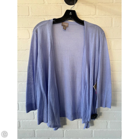 Sweater Cardigan By Chicos In Purple, Size: L