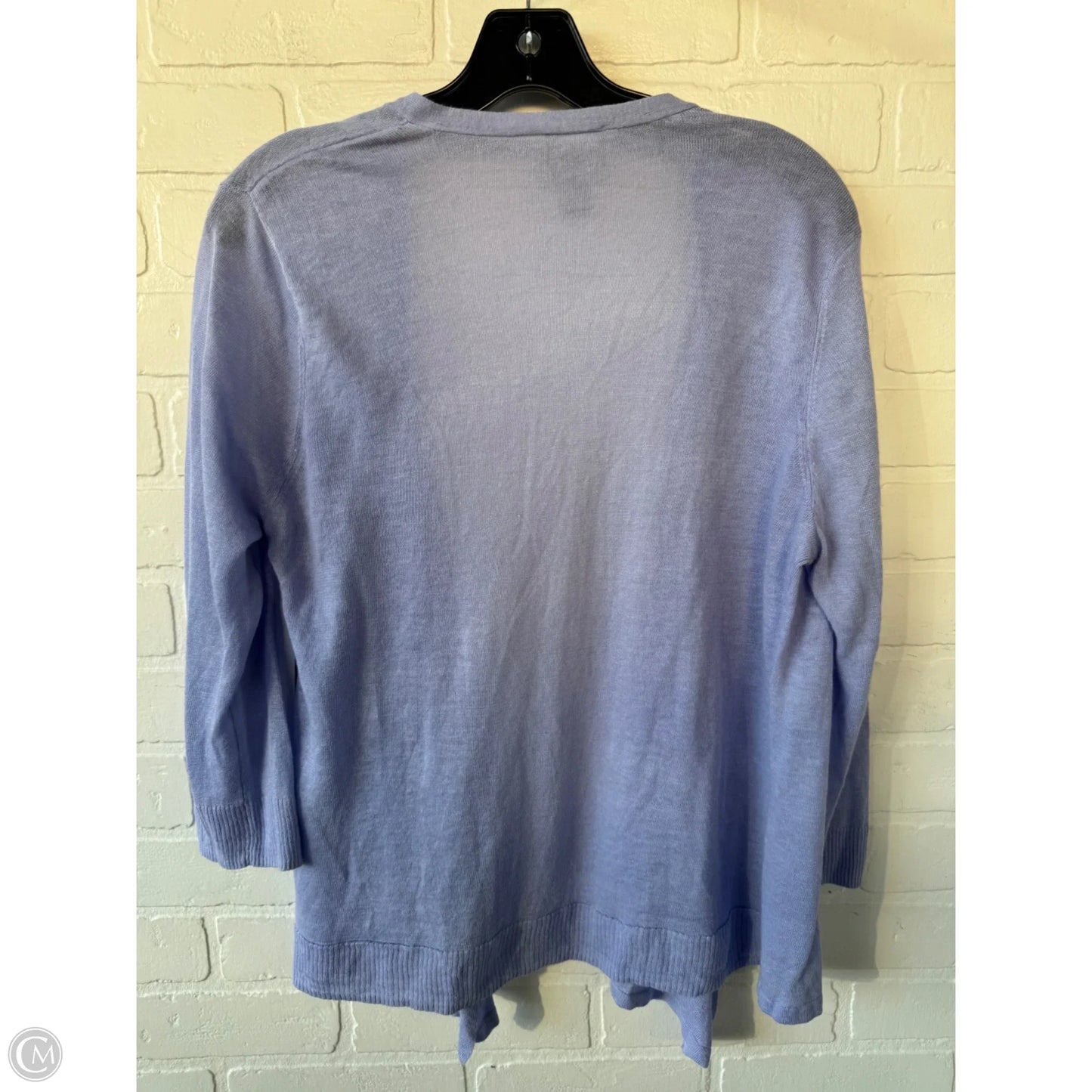 Sweater Cardigan By Chicos In Purple, Size: L