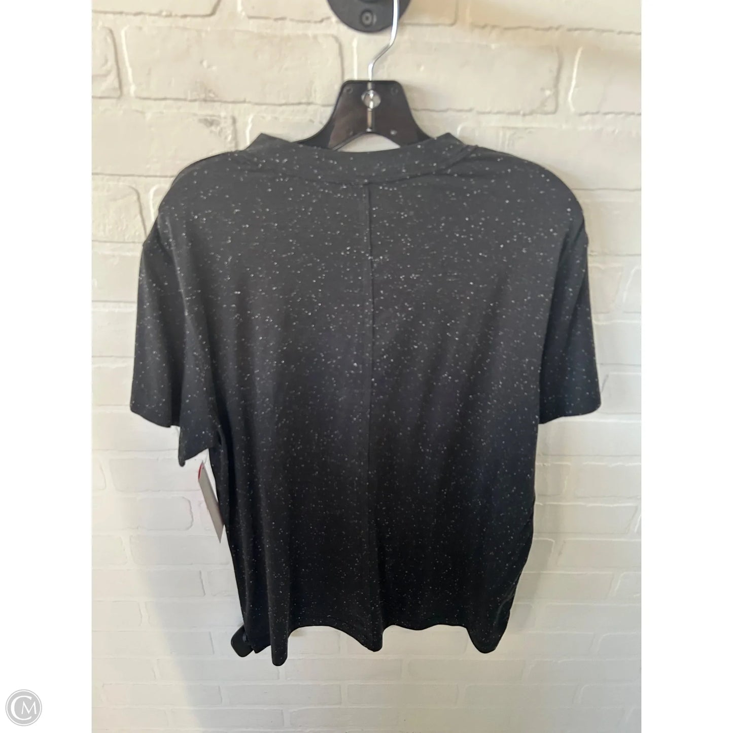 Athletic Top Short Sleeve By Lululemon In Black, Size: M