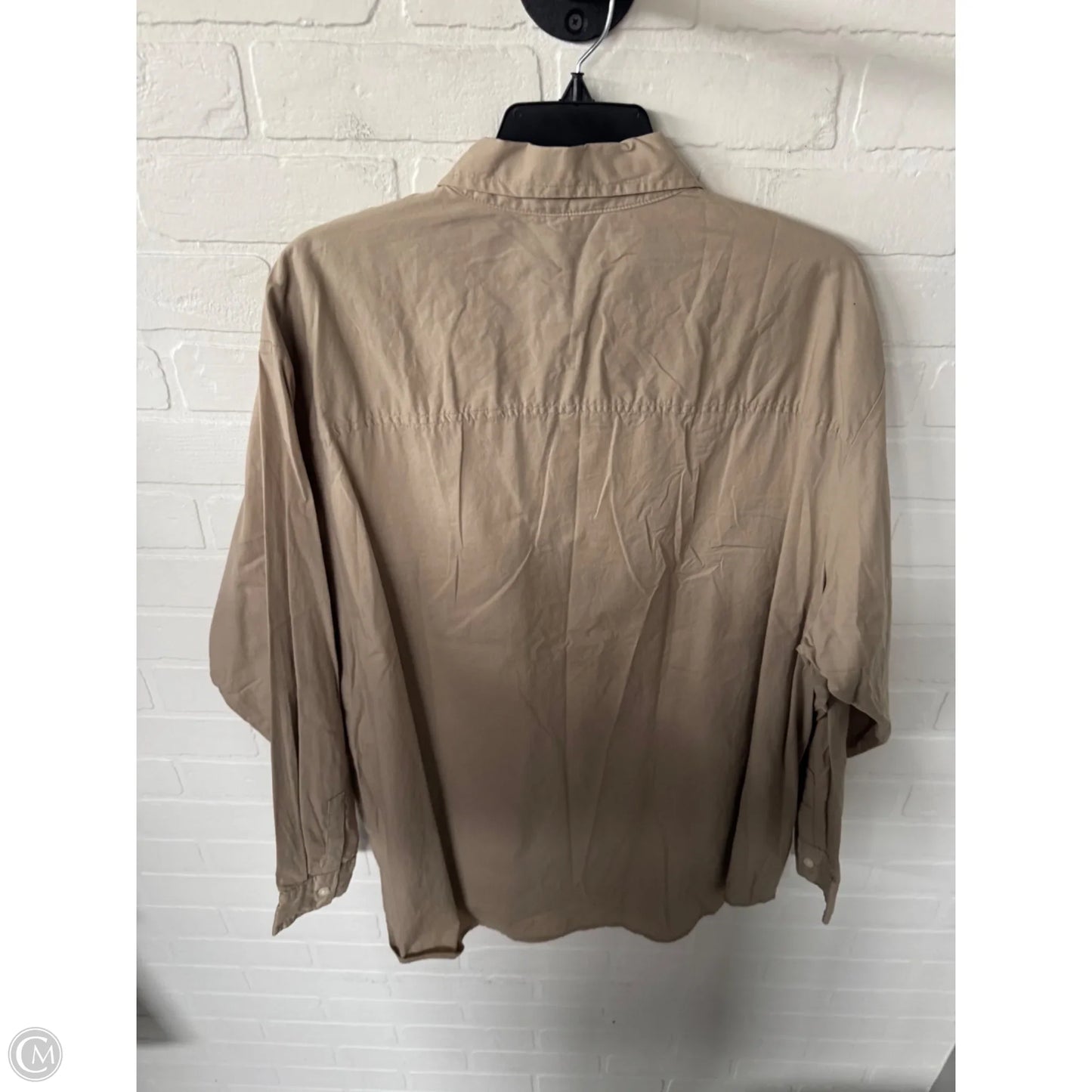 Top Long Sleeve By Gap In Tan, Size: Xl