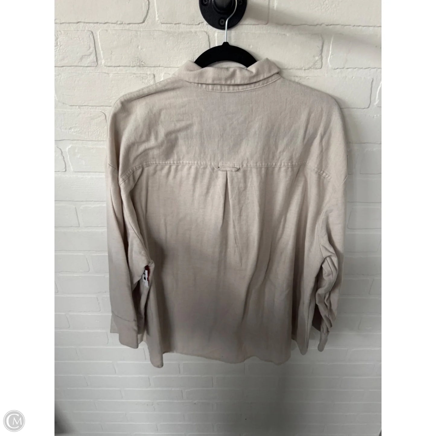Top Long Sleeve By Old Navy In Cream, Size: Xxl