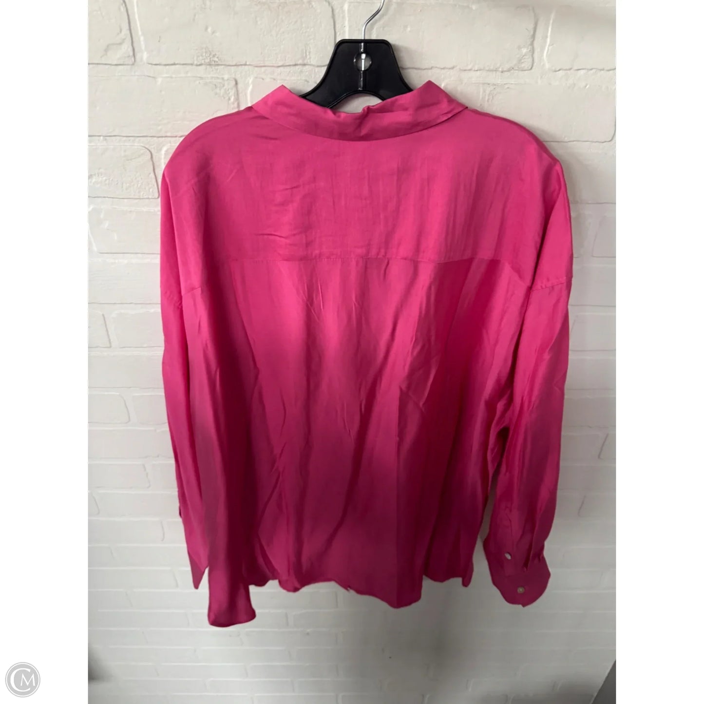 Top Long Sleeve By H&m In Pink, Size: Xxl