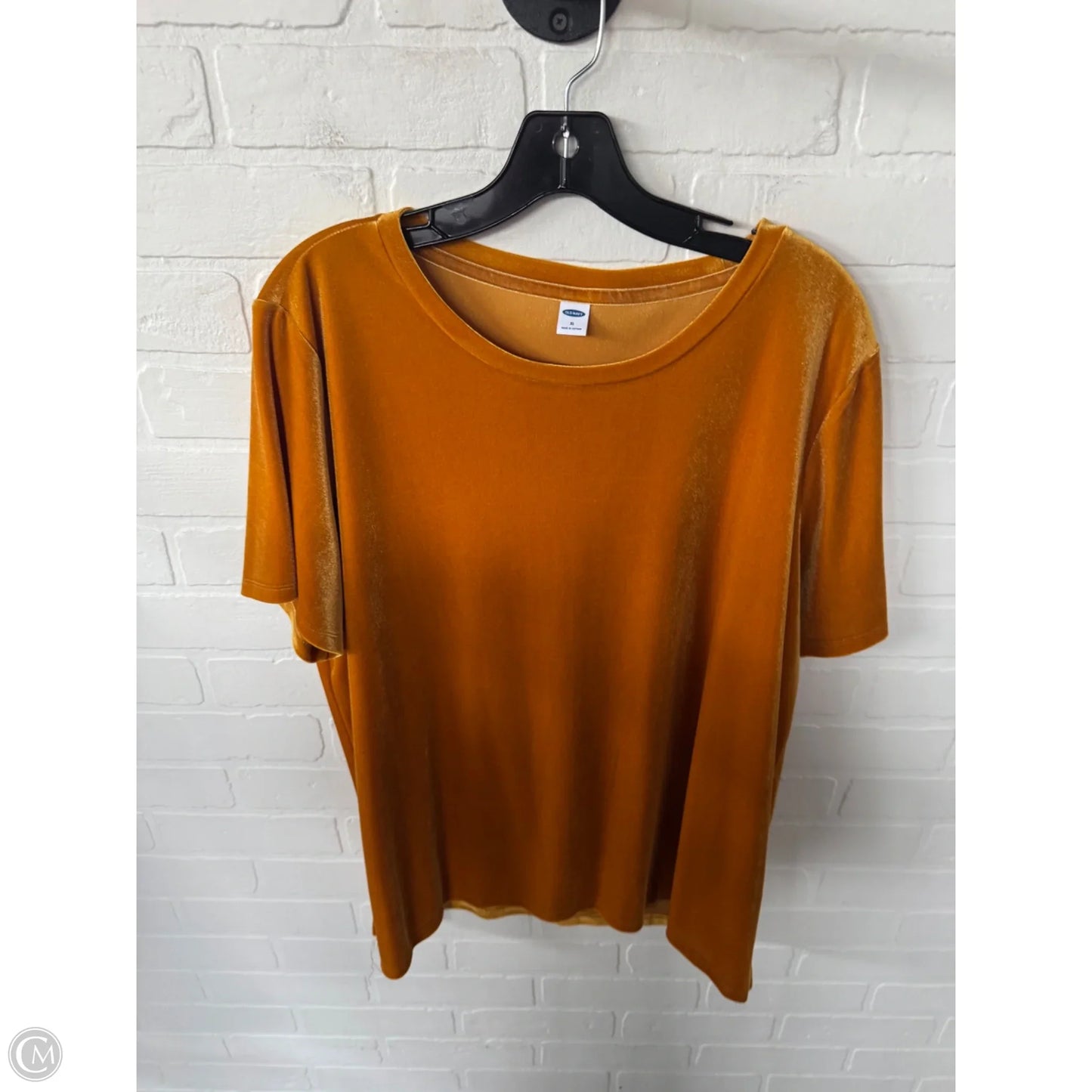 Top Short Sleeve By Old Navy In Yellow, Size: Xl