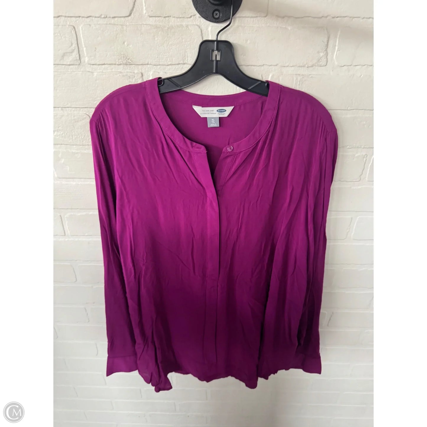 Top Long Sleeve By Old Navy In Purple, Size: Xl