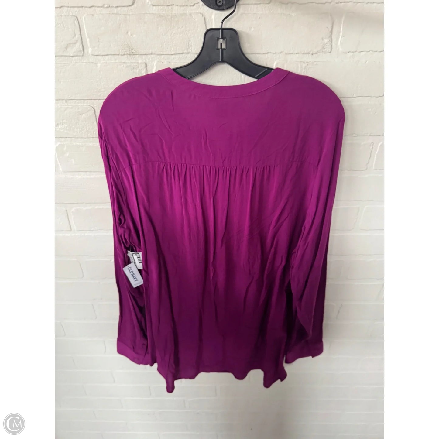 Top Long Sleeve By Old Navy In Purple, Size: Xl