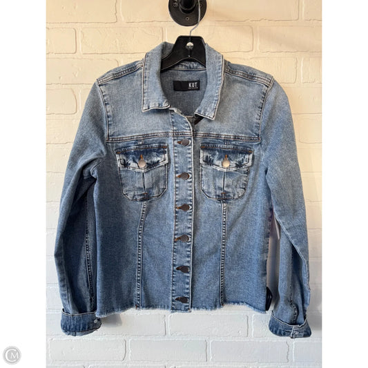 Jacket Denim By Kut In Blue Denim, Size: M