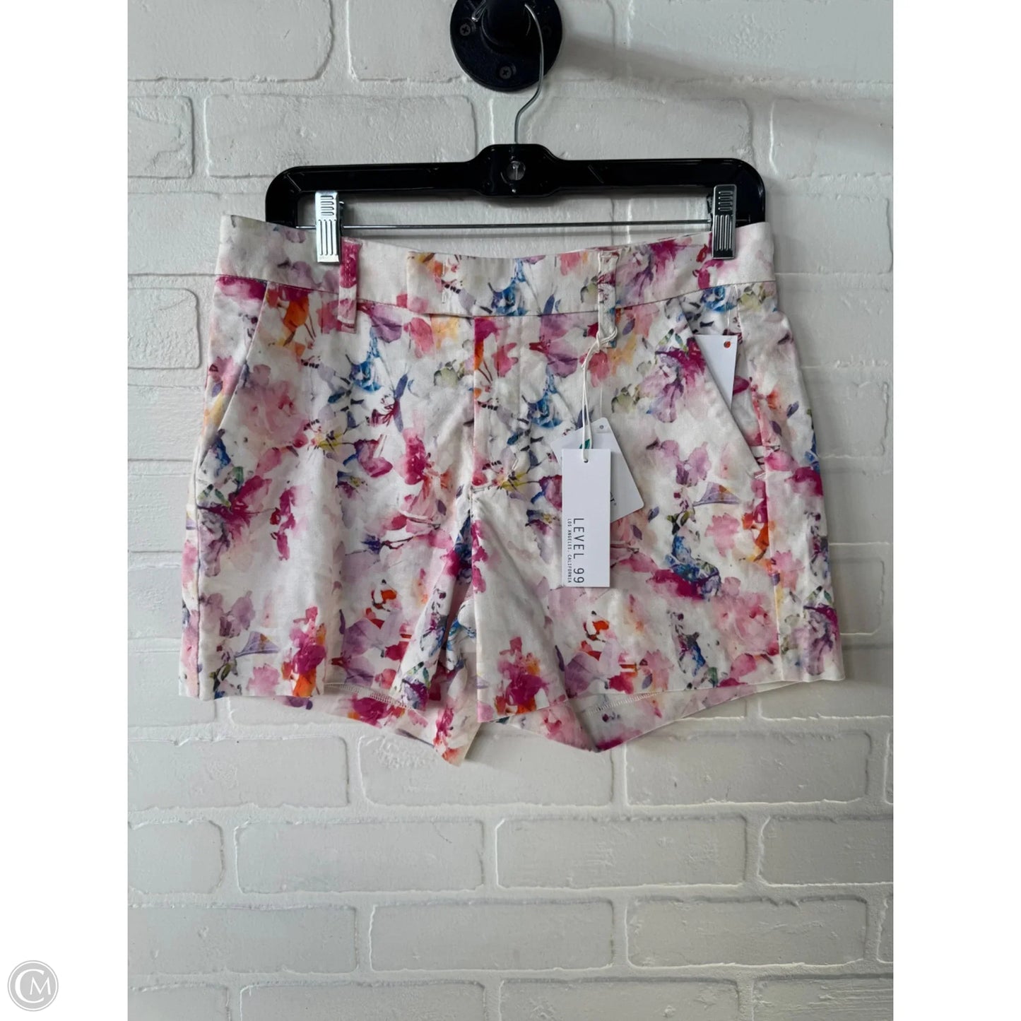 Shorts By Level 99 In Pink & White, Size: 4