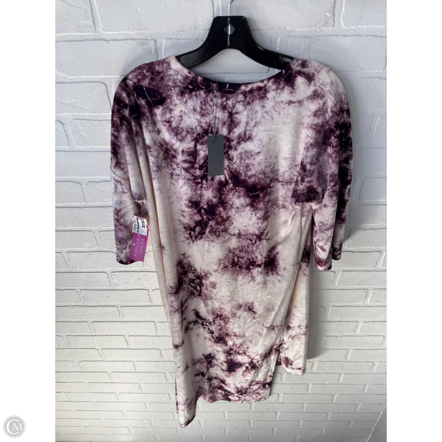 Dress Casual Midi By Cmb In Pink & Purple, Size: Xs