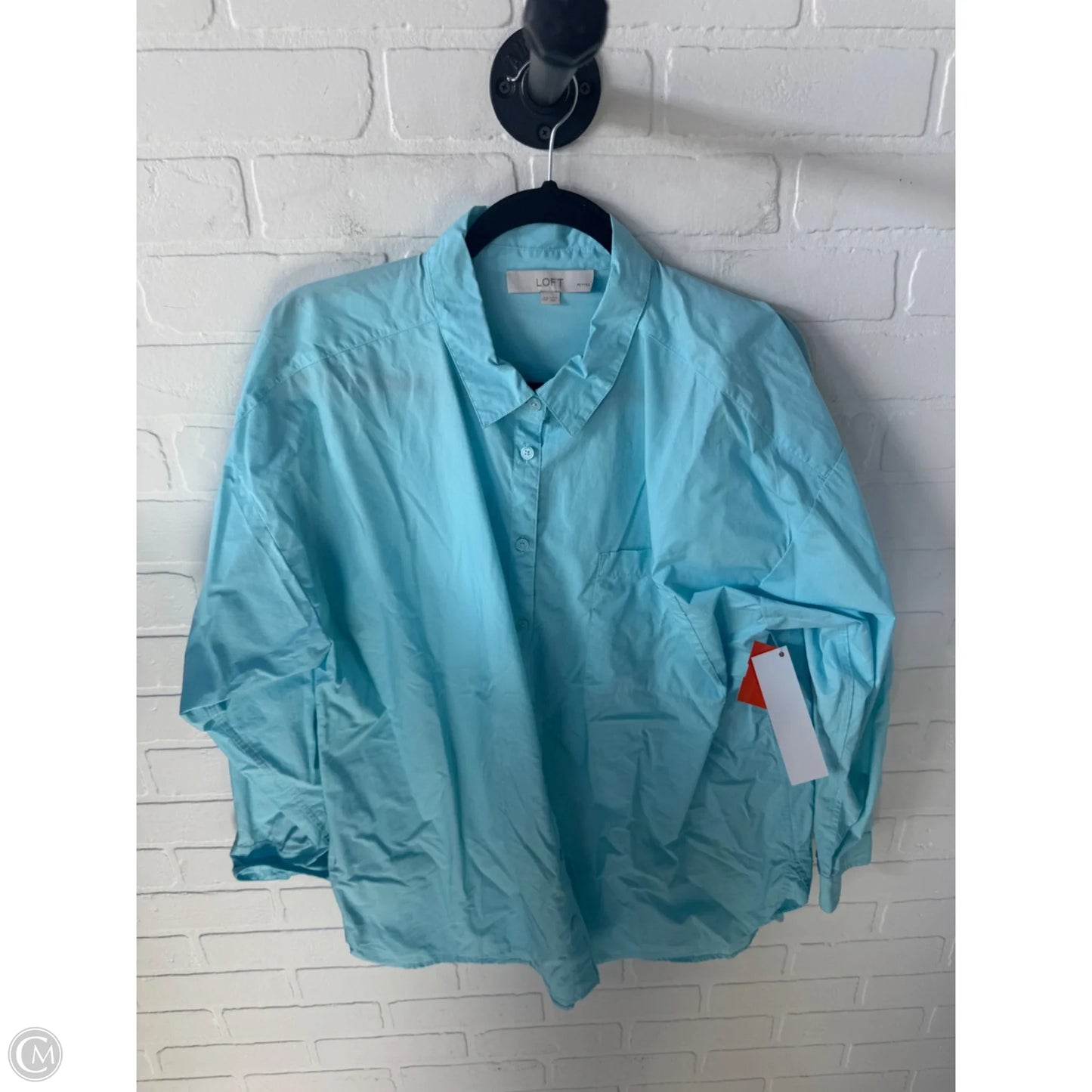 Top Long Sleeve By Loft In Blue, Size: Xxl