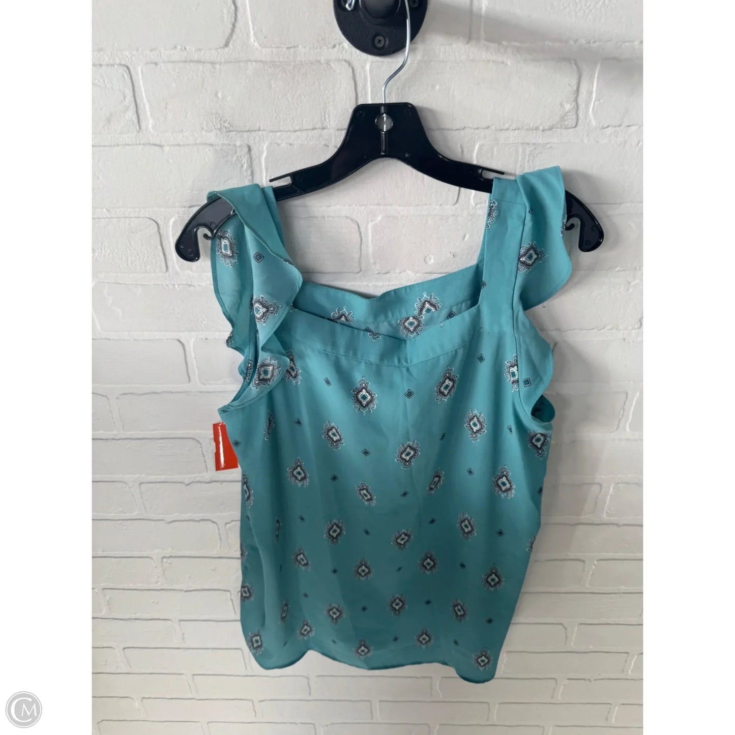 Top Sleeveless By Loft In Blue, Size: M
