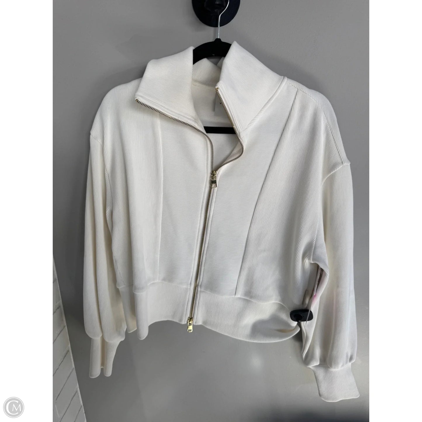 Athletic Jacket By Varley In Cream, Size: S