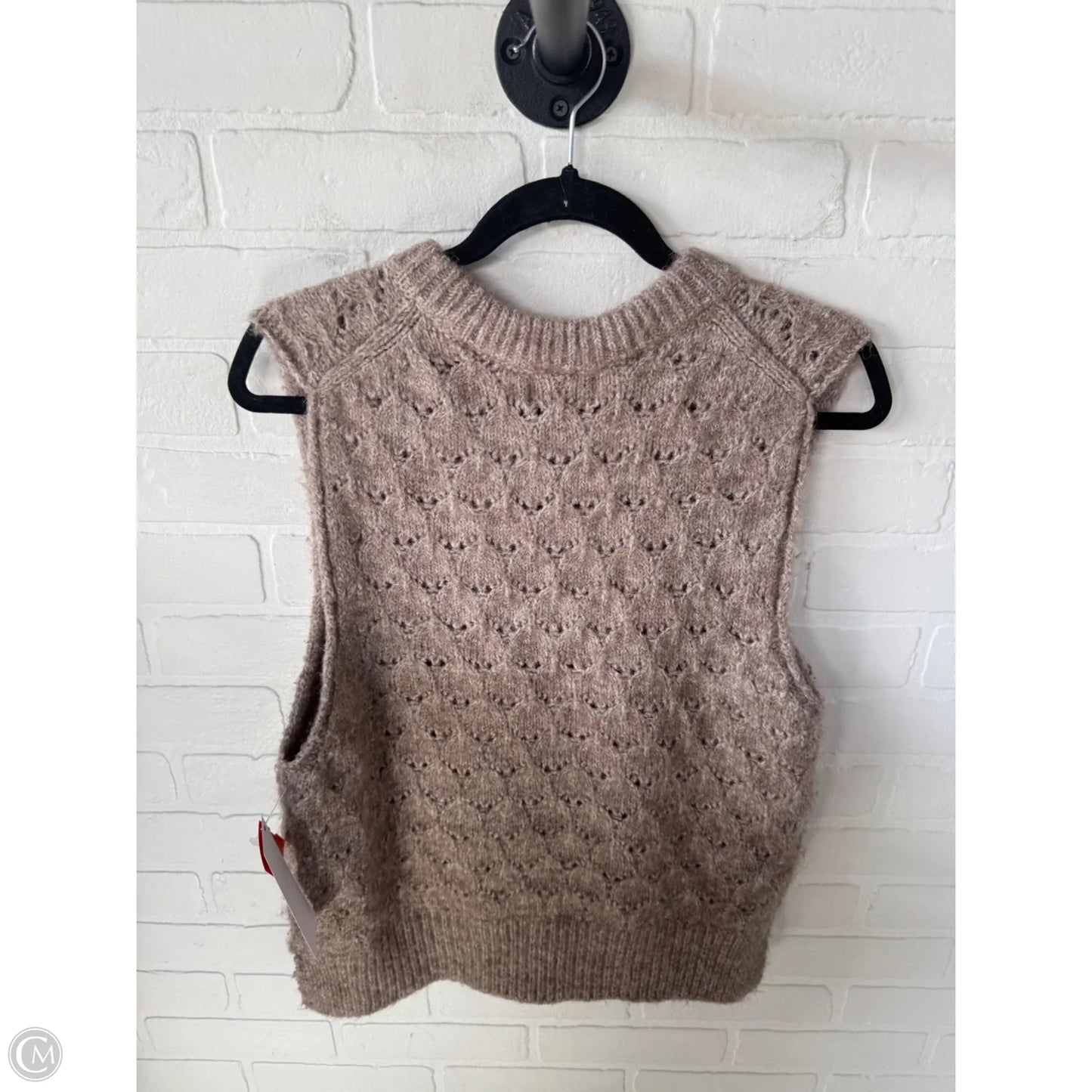Vest Sweater By Universal Thread In Brown, Size: M