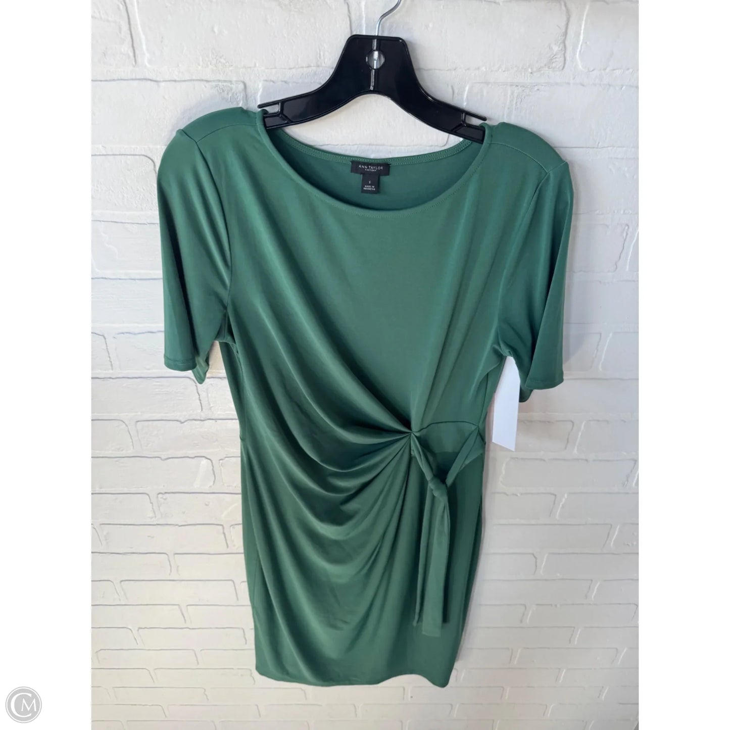 Dress Casual Midi By Ann Taylor In Green, Size: S