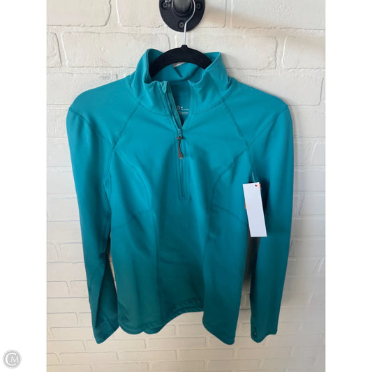 Athletic Top Long Sleeve Collar By Zella In Blue, Size: M