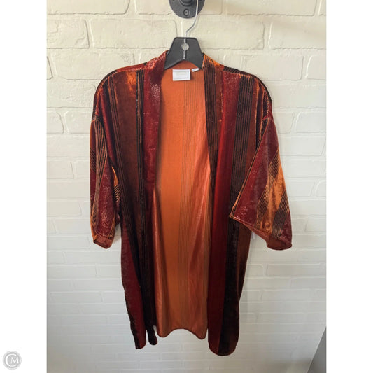 Kimono By Anthropologie In Orange & Red, Size: Xs