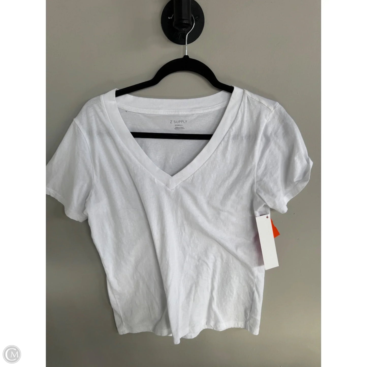 Top Short Sleeve Basic By Z Supply In White, Size: Xs