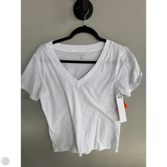 Top Short Sleeve Basic By Z Supply In White, Size: Xs
