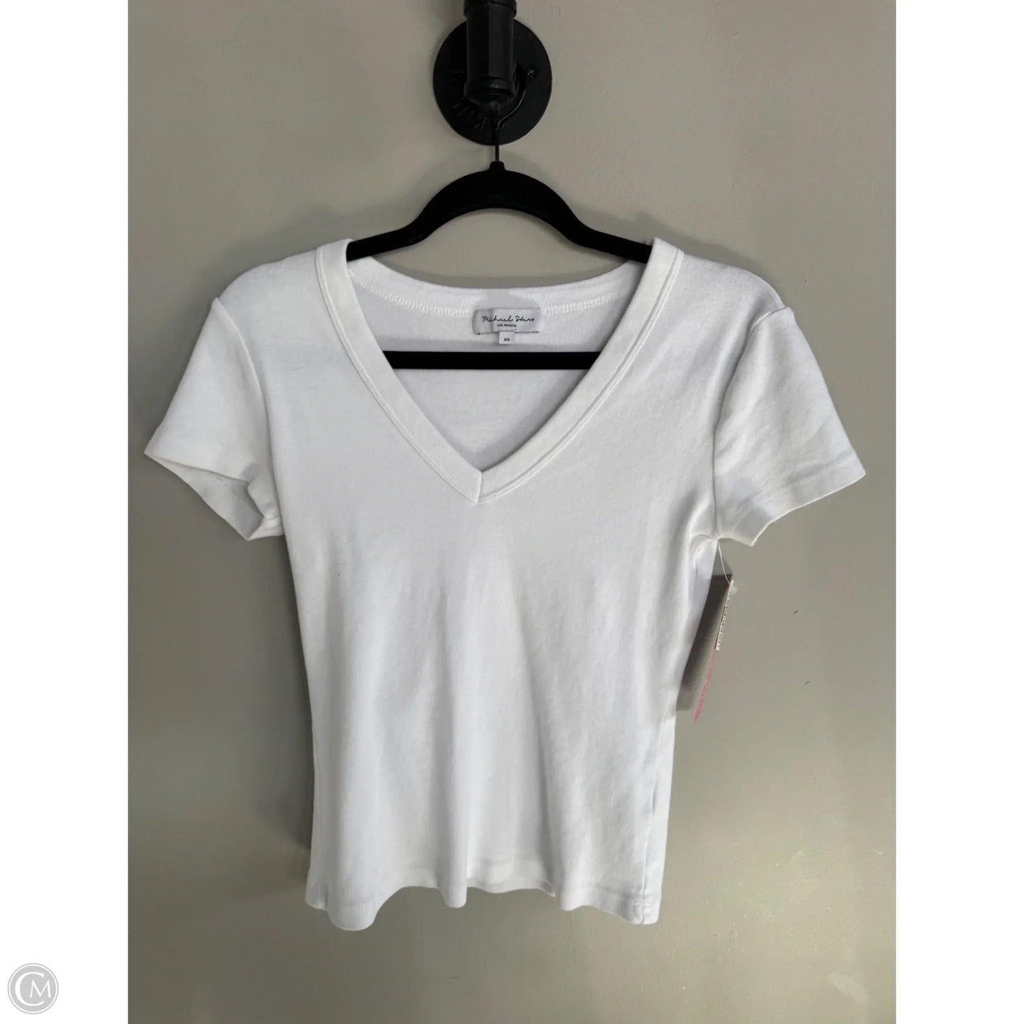 Top Short Sleeve Basic By Michael Stars In White, Size: Xs