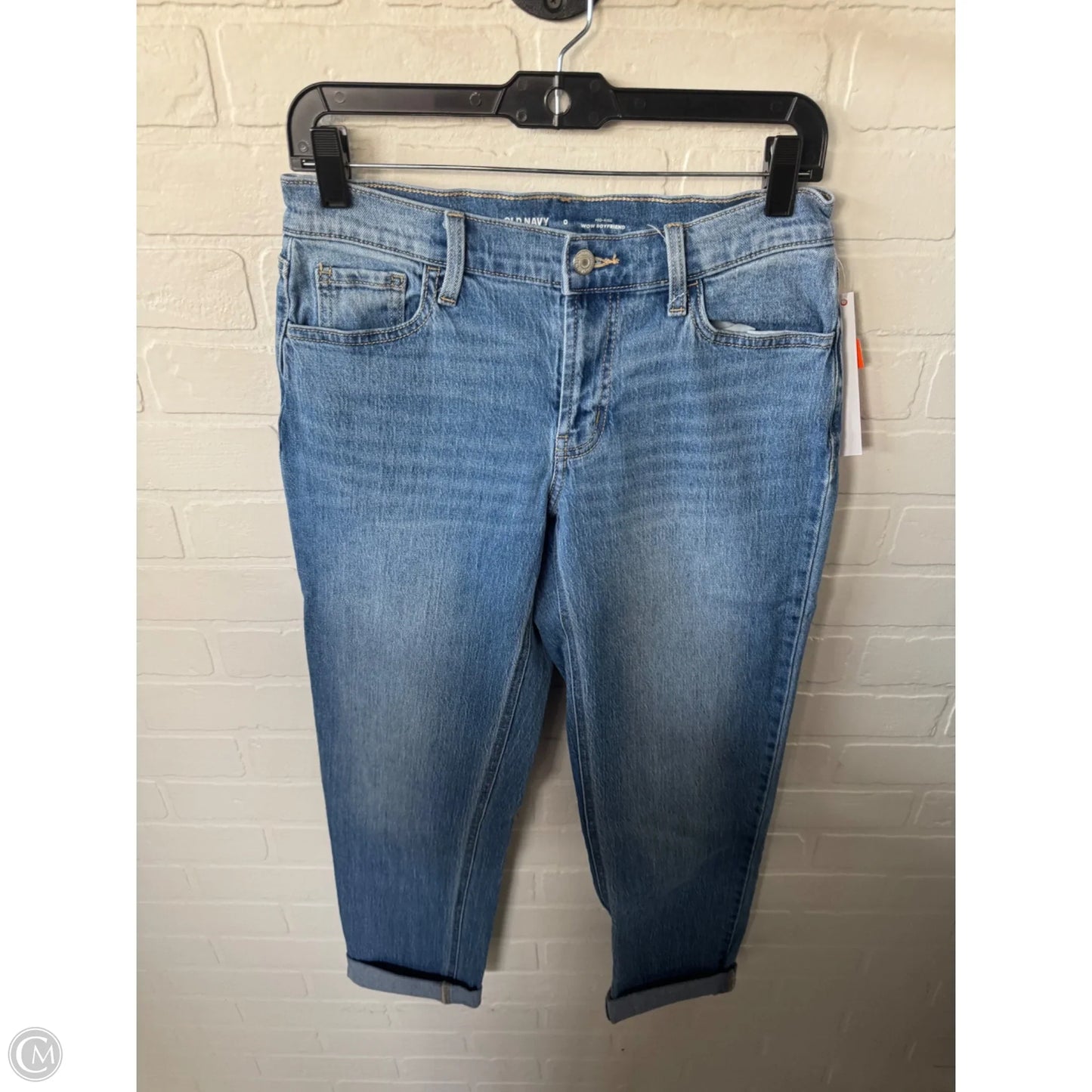 Jeans Straight By Old Navy In Blue Denim, Size: 0