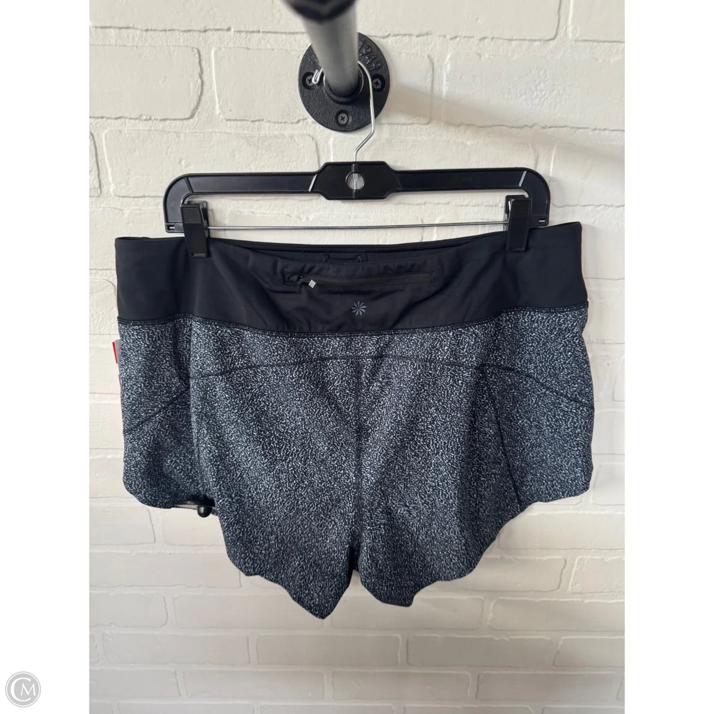 Athletic Shorts By Athleta In Black & White, Size: 12