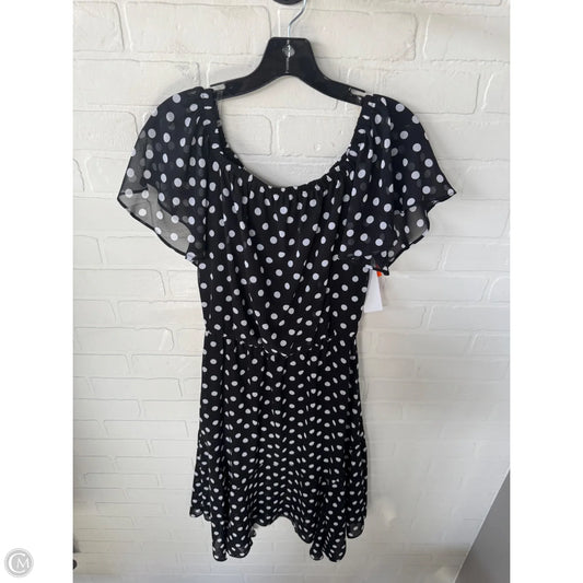 Dress Casual Midi By White House Black Market In Black & White, Size: S
