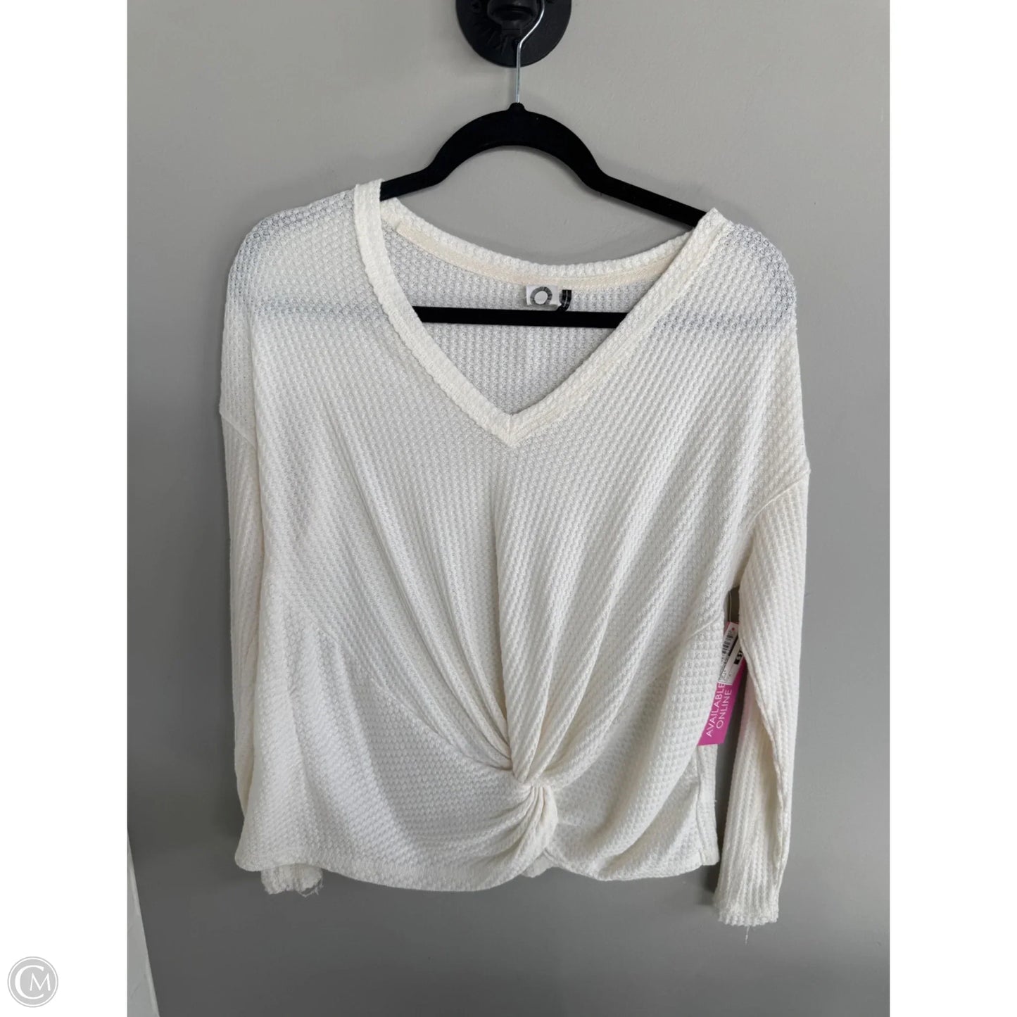 Top Long Sleeve By Anthropologie In Cream, Size: M