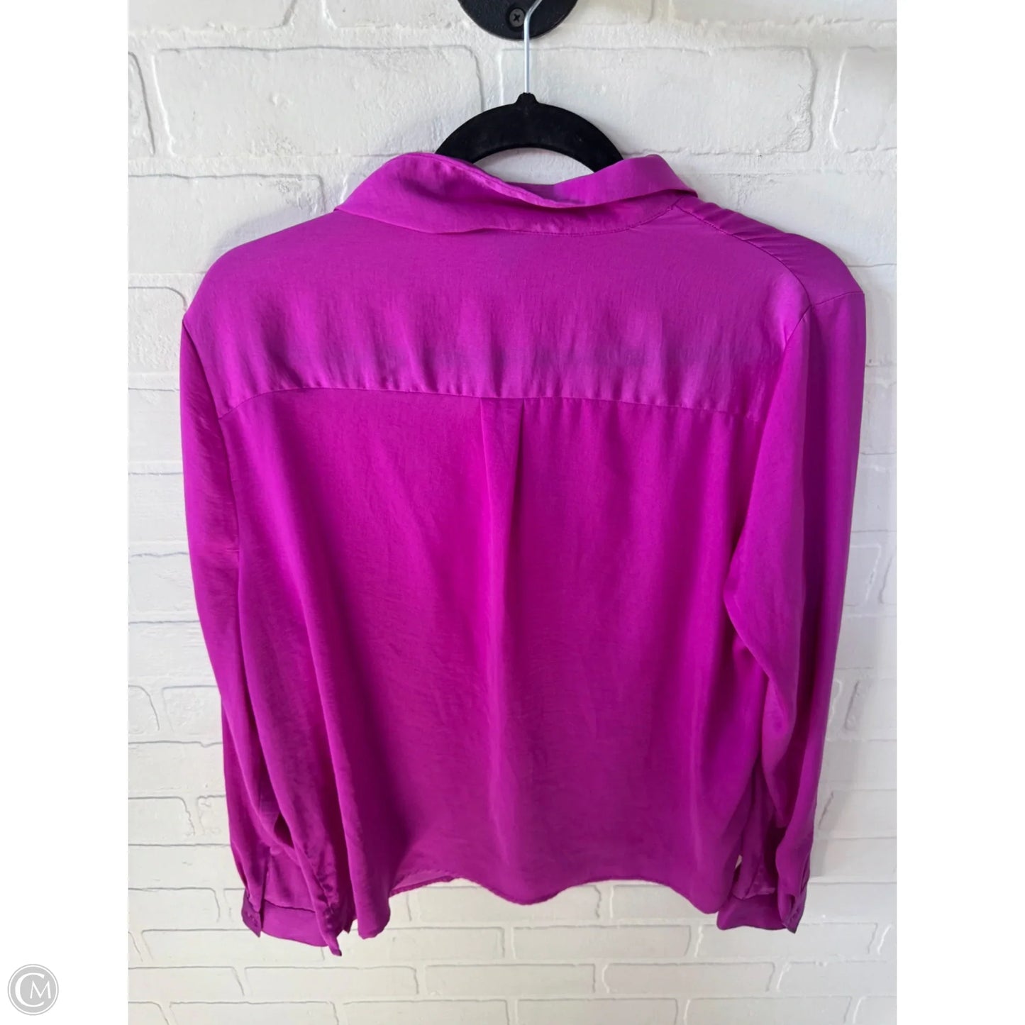 Top Long Sleeve By Banana Republic In Pink, Size: L