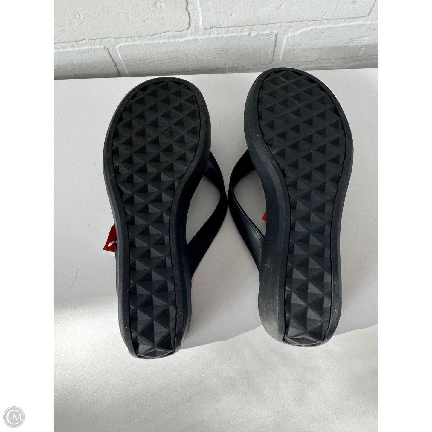 Sandals Heels Wedge By Aerosoles In Black, Size: 8