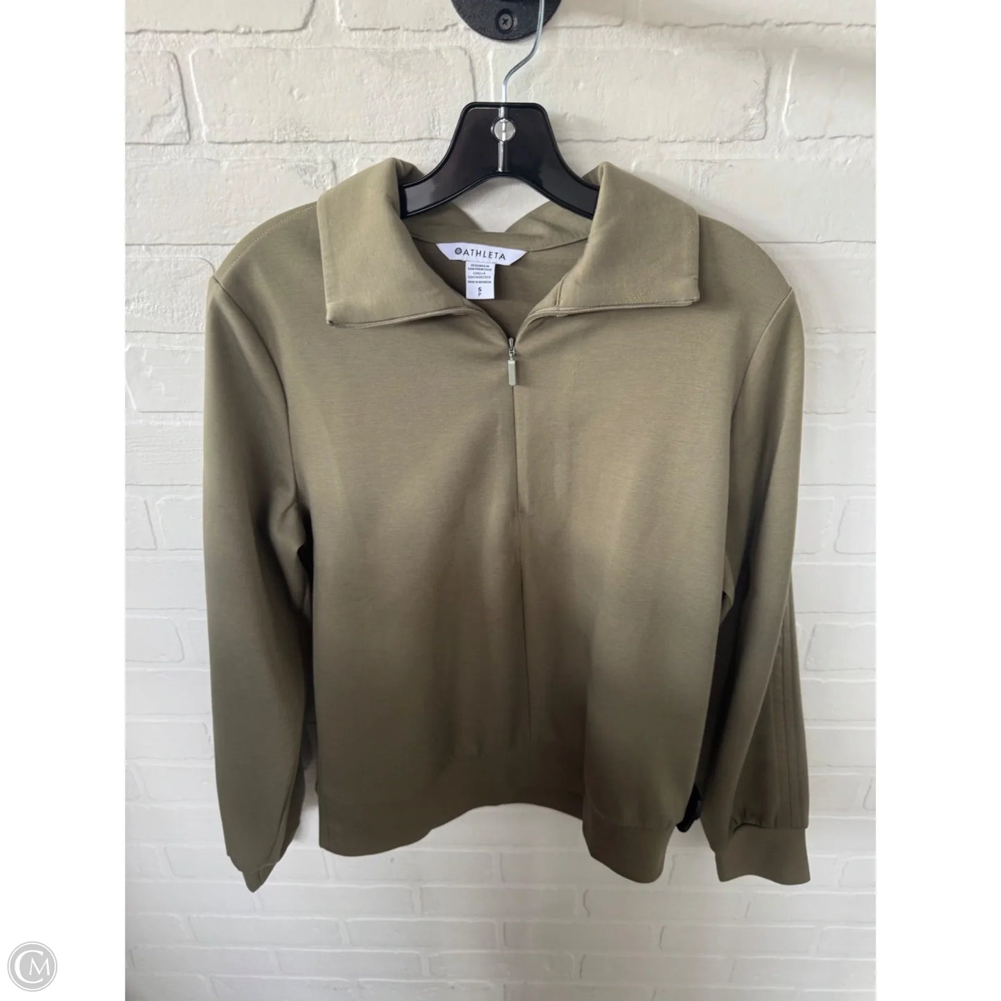 Athletic Sweatshirt Collar By Athleta In Green, Size: S