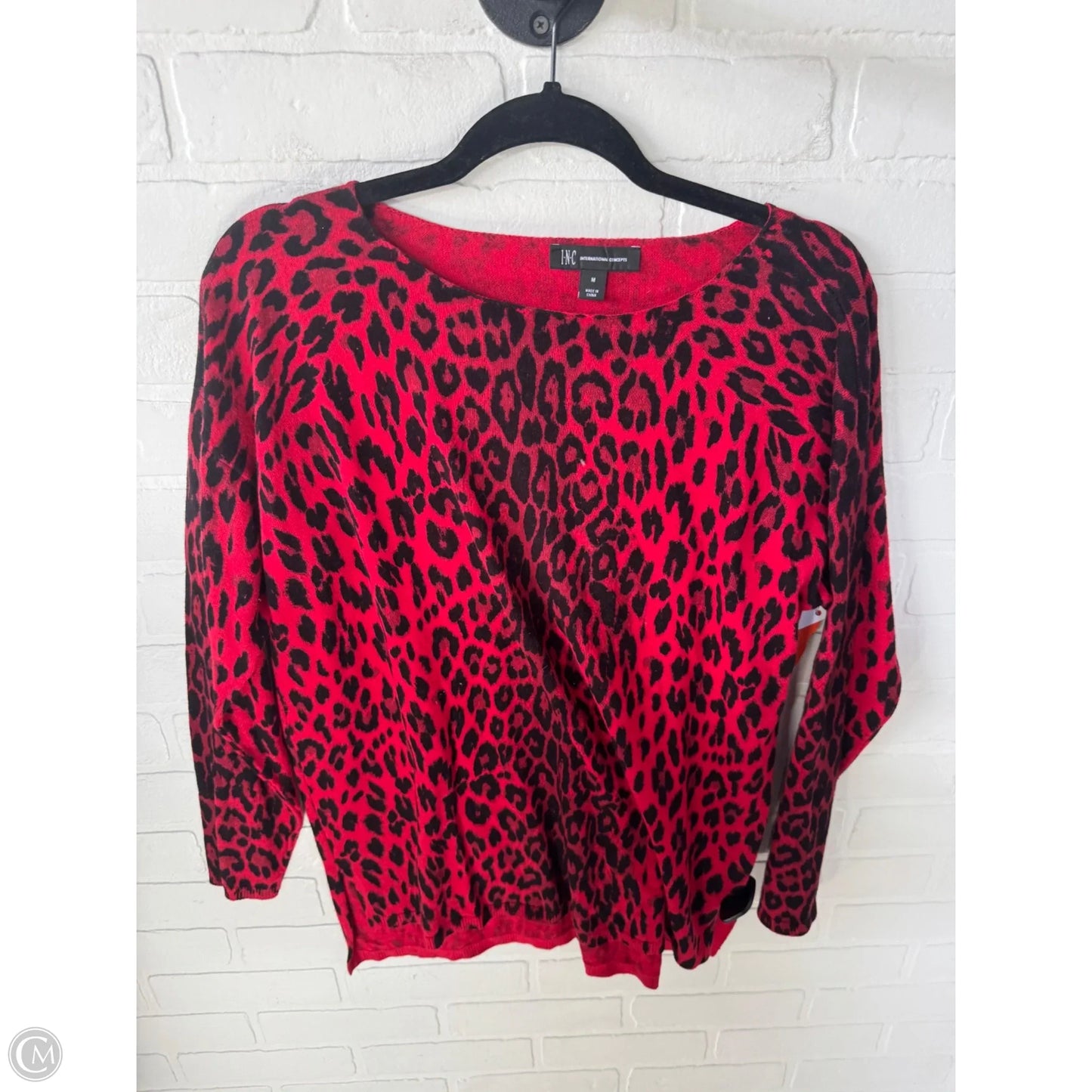 Sweater By Inc In Black & Red, Size: M