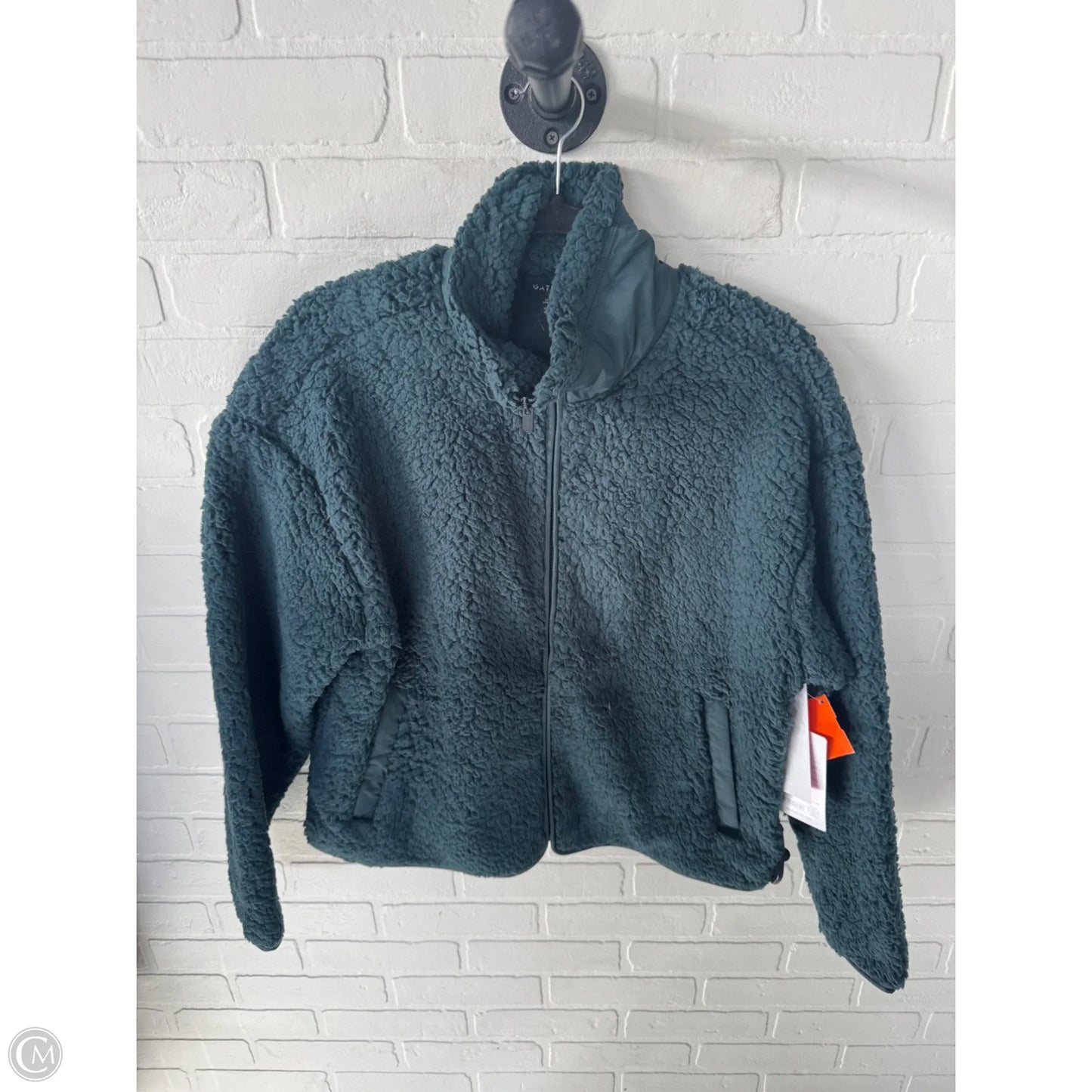 Jacket Fleece By Athleta In Teal, Size: S