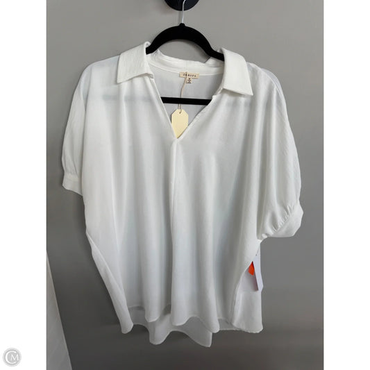 Top Short Sleeve By Jodifl In White, Size: M