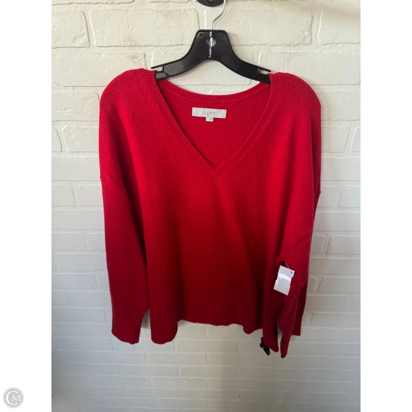 Sweater By Loft In Red, Size: L
